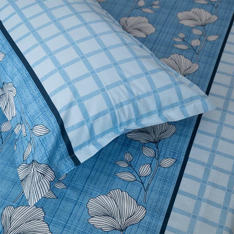 Buy Manora Floral Bedsheet - Blue Bedsheets from Vaaree