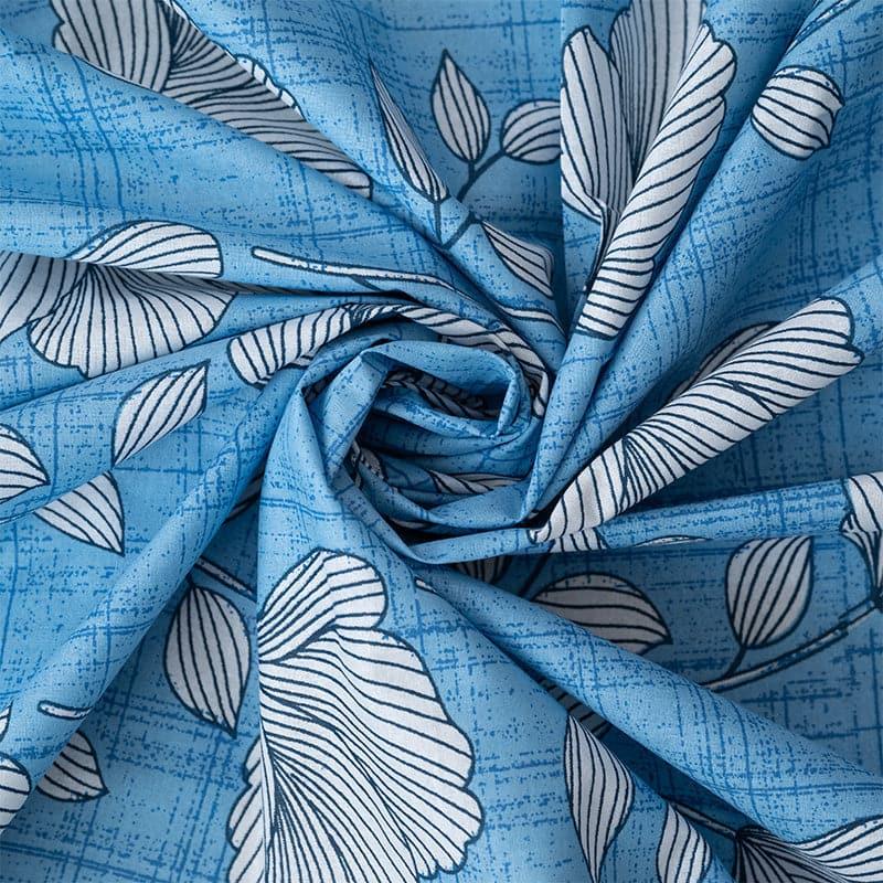 Buy Manora Floral Bedsheet - Blue Bedsheets from Vaaree