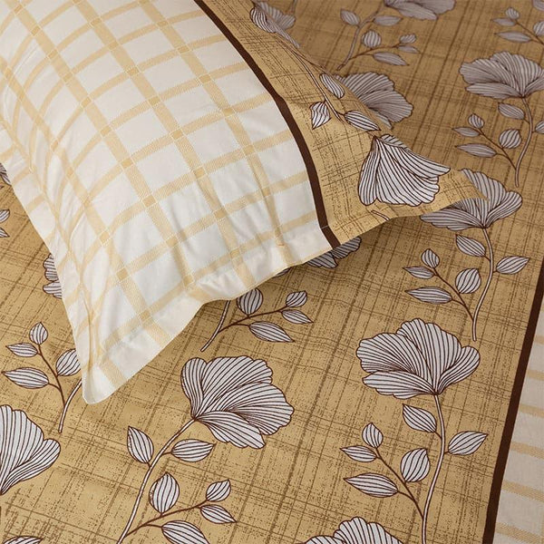 Buy Manora Floral Bedsheet - Yellow Bedsheets from Vaaree