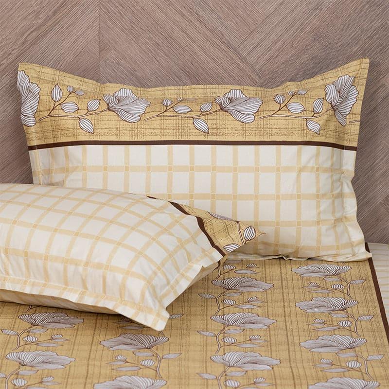 Buy Manora Floral Bedsheet - Yellow Bedsheets from Vaaree