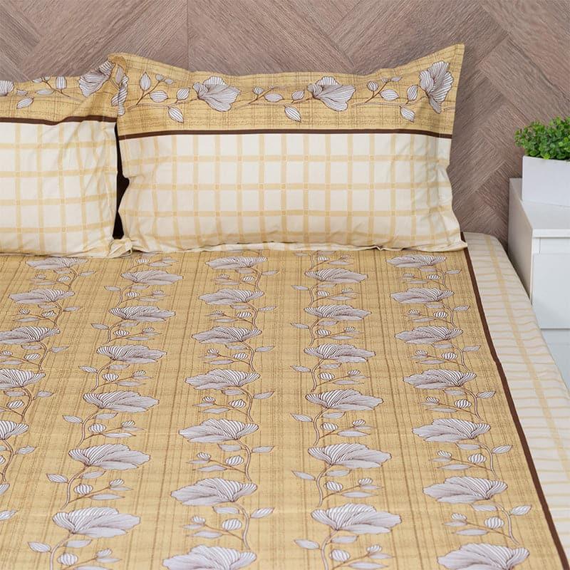 Buy Manora Floral Bedsheet - Yellow Bedsheets from Vaaree