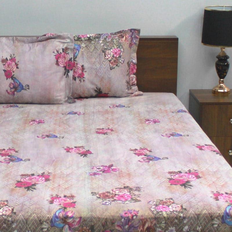 Buy Medha Floral Bedsheet Bedsheets from Vaaree