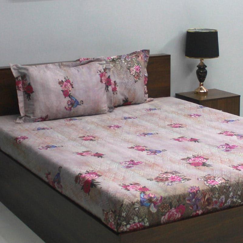 Buy Medha Floral Bedsheet Bedsheets from Vaaree