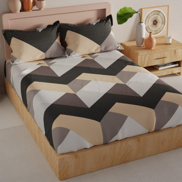 Buy Merio Geometric Bedsheet Bedsheets from Vaaree