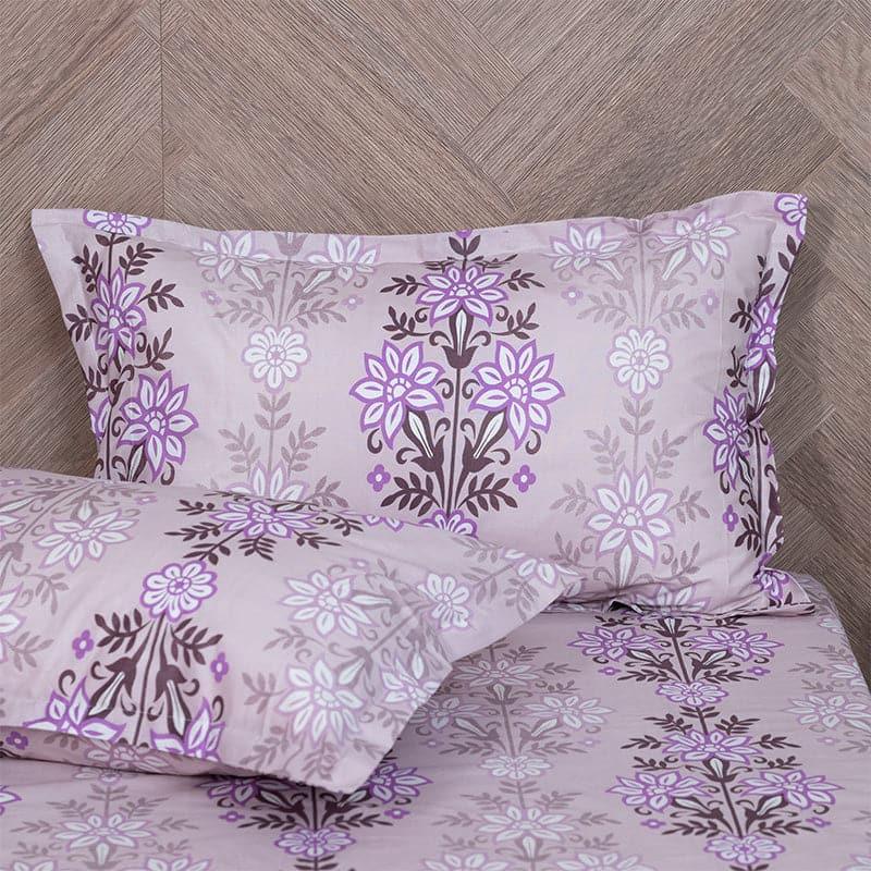 Buy Misha Floral Bedsheet - Purple Bedsheets from Vaaree