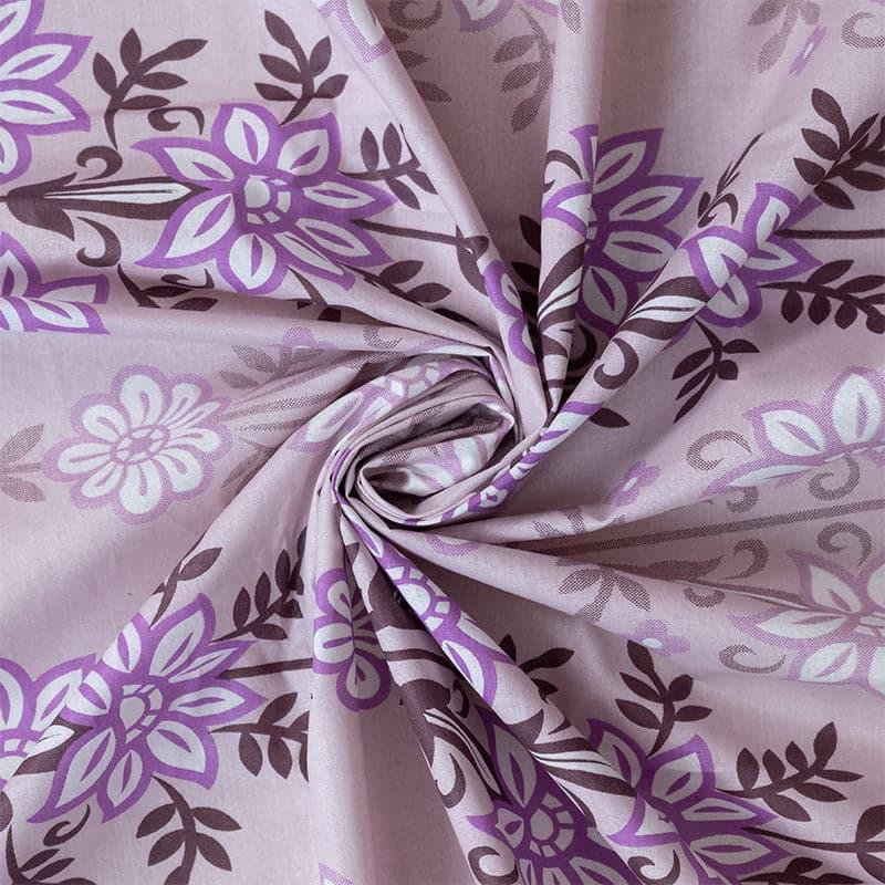 Buy Misha Floral Bedsheet - Purple Bedsheets from Vaaree