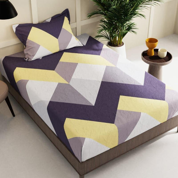 Buy Muda Geometric Bedsheet Bedsheets from Vaaree