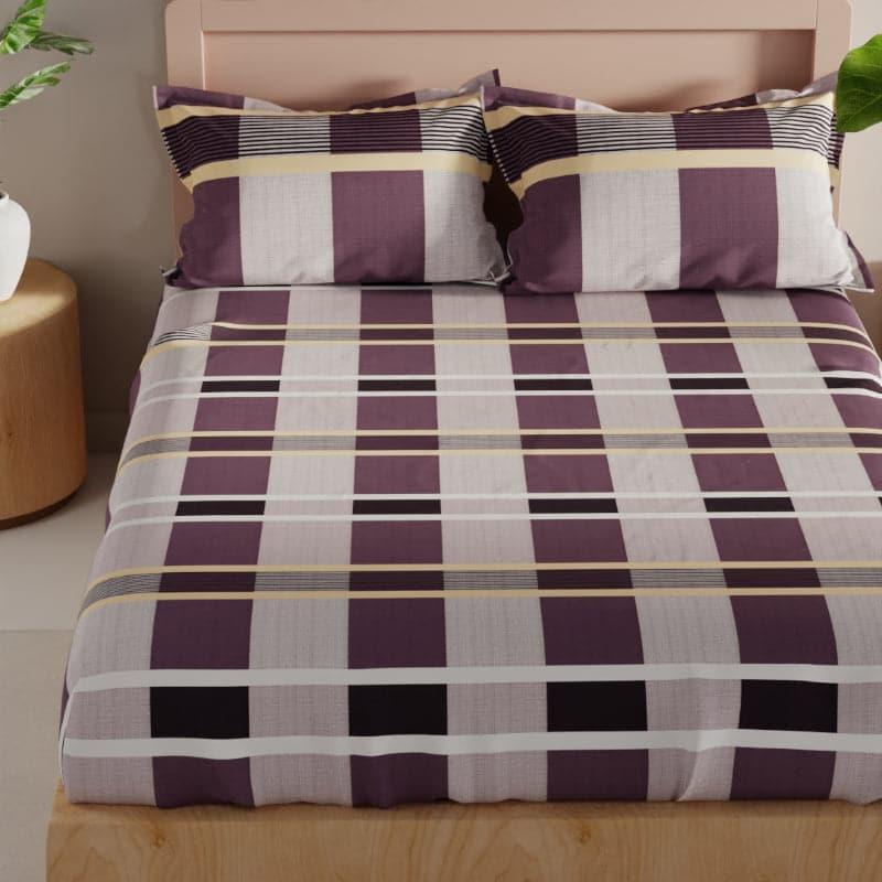 Buy Nejora Checkered Bedsheet Bedsheets from Vaaree