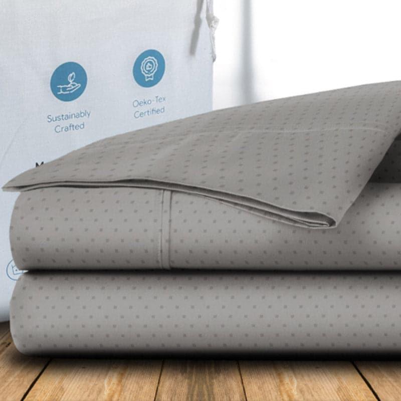 Buy Numa Swiss Dot Bedsheet - Grey Bedsheets from Vaaree