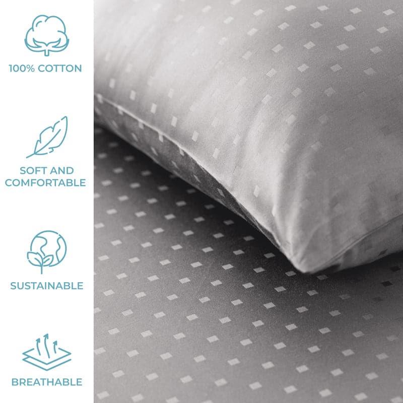 Buy Numa Swiss Dot Bedsheet - Grey Bedsheets from Vaaree