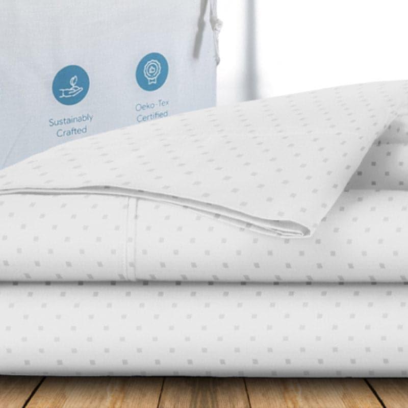 Buy Numa Swiss Dot Bedsheet - White Bedsheets from Vaaree