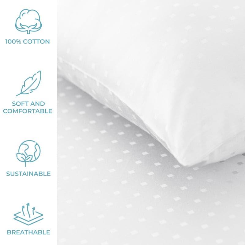 Buy Numa Swiss Dot Bedsheet - White Bedsheets from Vaaree