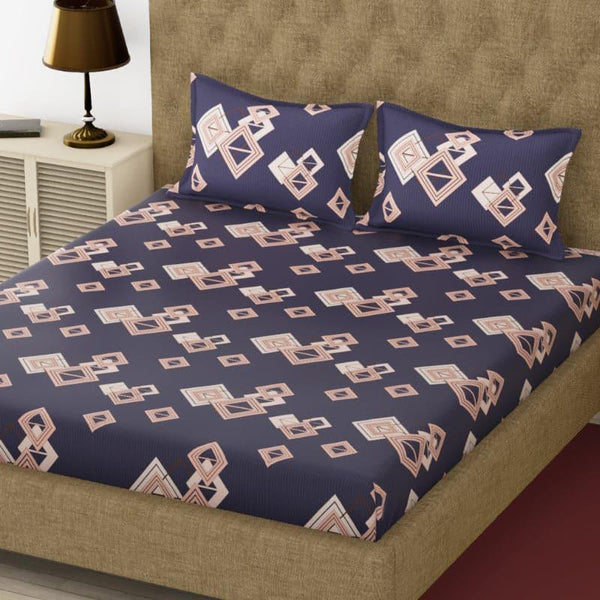 Buy Nuxa Geometric Bedsheet Bedsheets from Vaaree