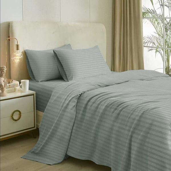 Bedsheets - Romer Stripe Bedsheet - Grey