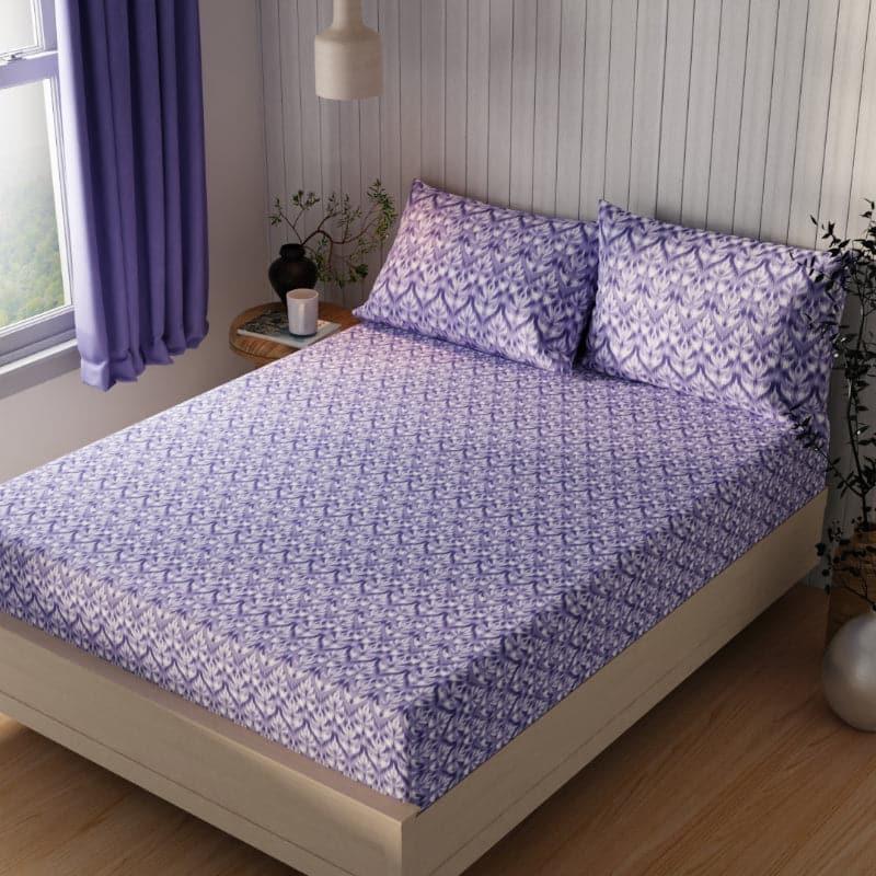 Buy Rovaz Floral Bedsheet - Purple Bedsheets from Vaaree