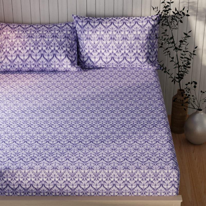 Buy Rovaz Floral Bedsheet - Purple Bedsheets from Vaaree