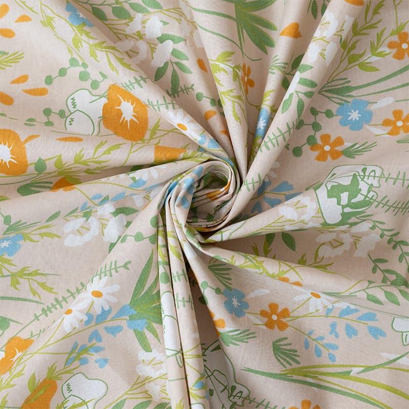 Bedsheets - Shitha Floral Bedsheet - Green