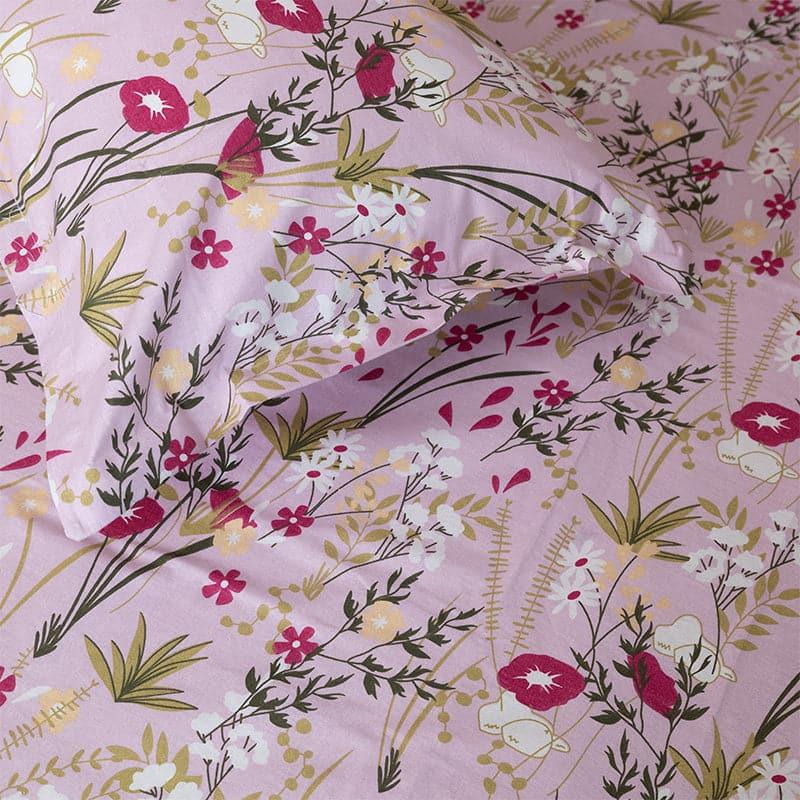 Buy Shitha Floral Bedsheet - Pink Bedsheets from Vaaree