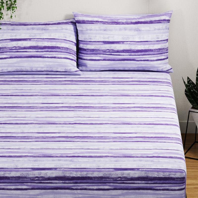 Buy Yasa Wave Bedsheet - Purple Bedsheets from Vaaree