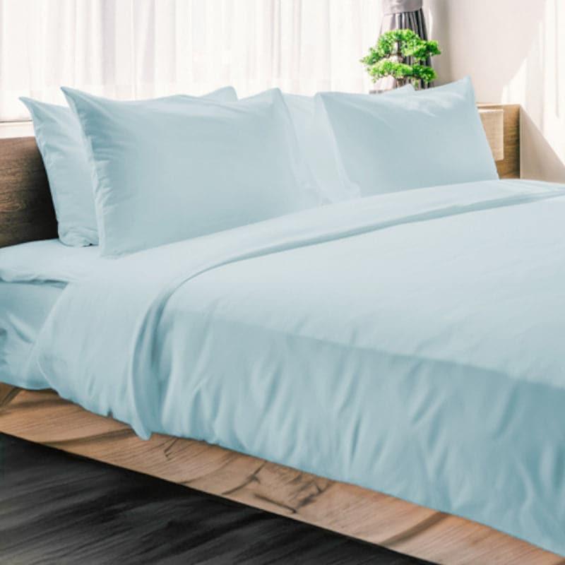 Buy Zuma Solid Bedsheet - Light Blue Bedsheets from Vaaree