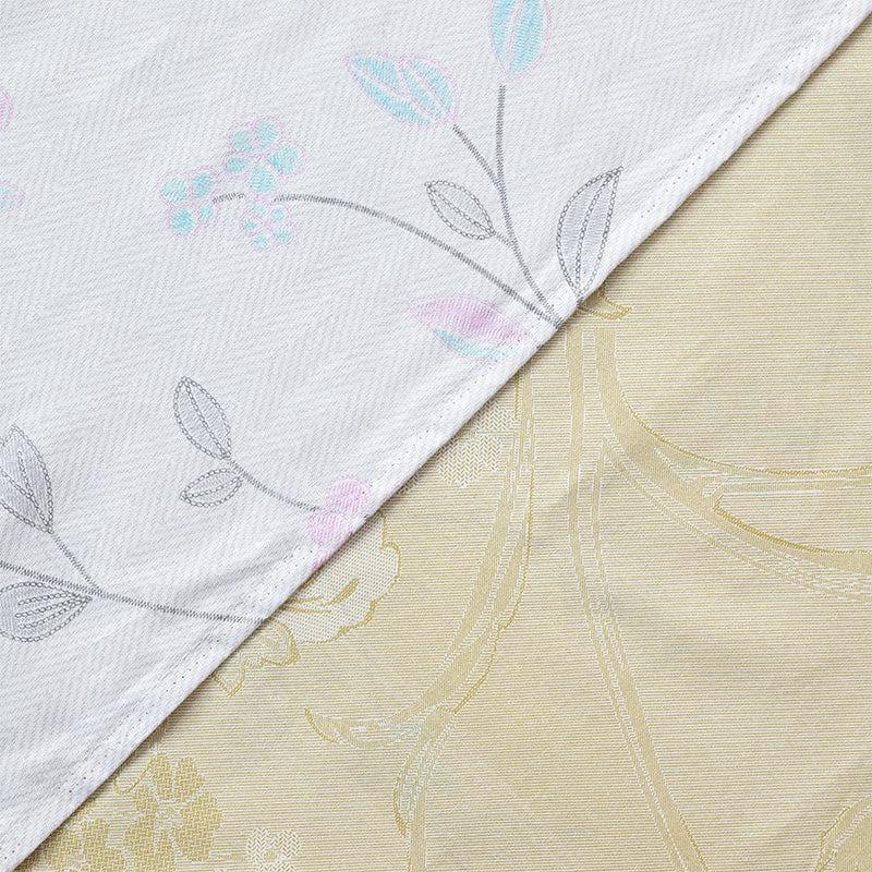 Bedsheets - Aaavar Printed Reversible Bedsheet - Beige & White