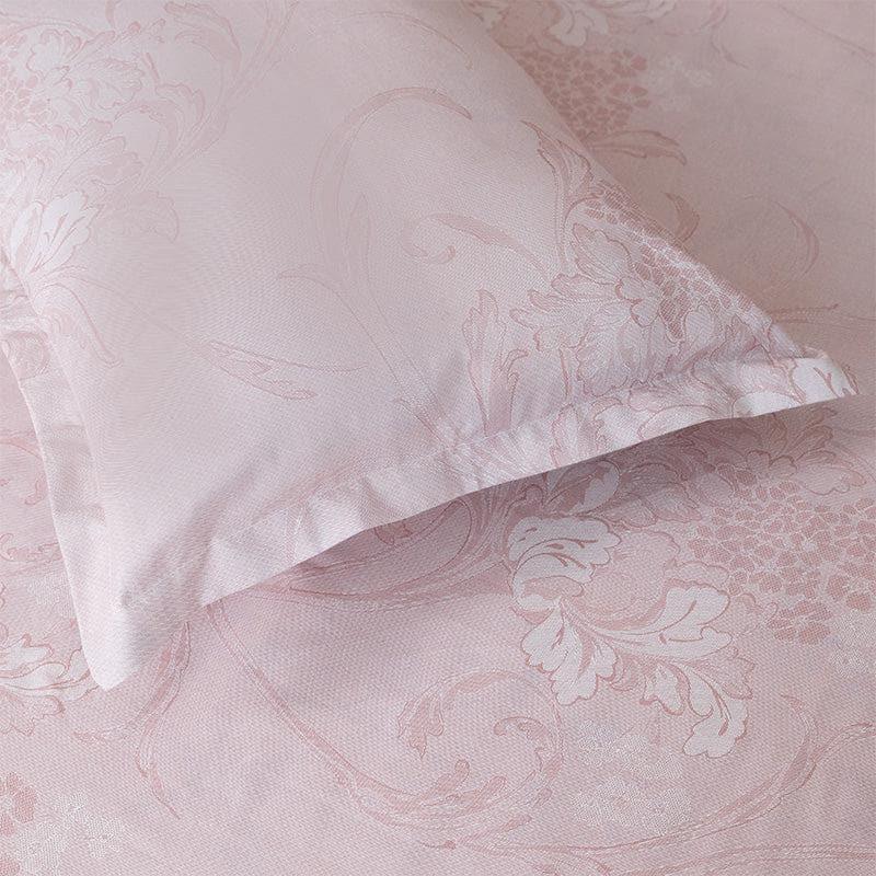 Bedsheets - Aaavar Printed Reversible Bedsheet - Pink & White