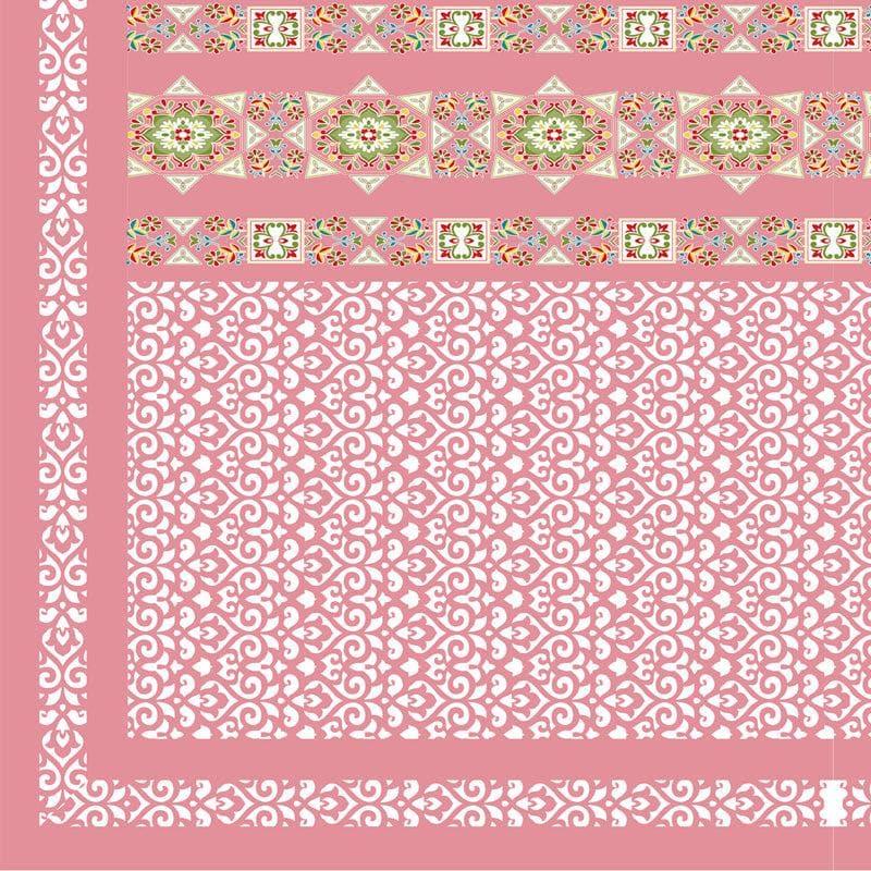 Bedsheets - Aamintri Ethnic Bedsheet - Pink