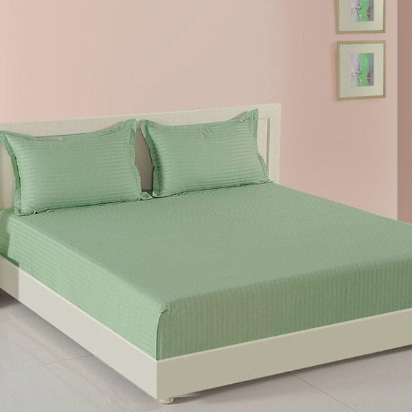 Bedsheets - Aamodh Solid Bedsheet - Green