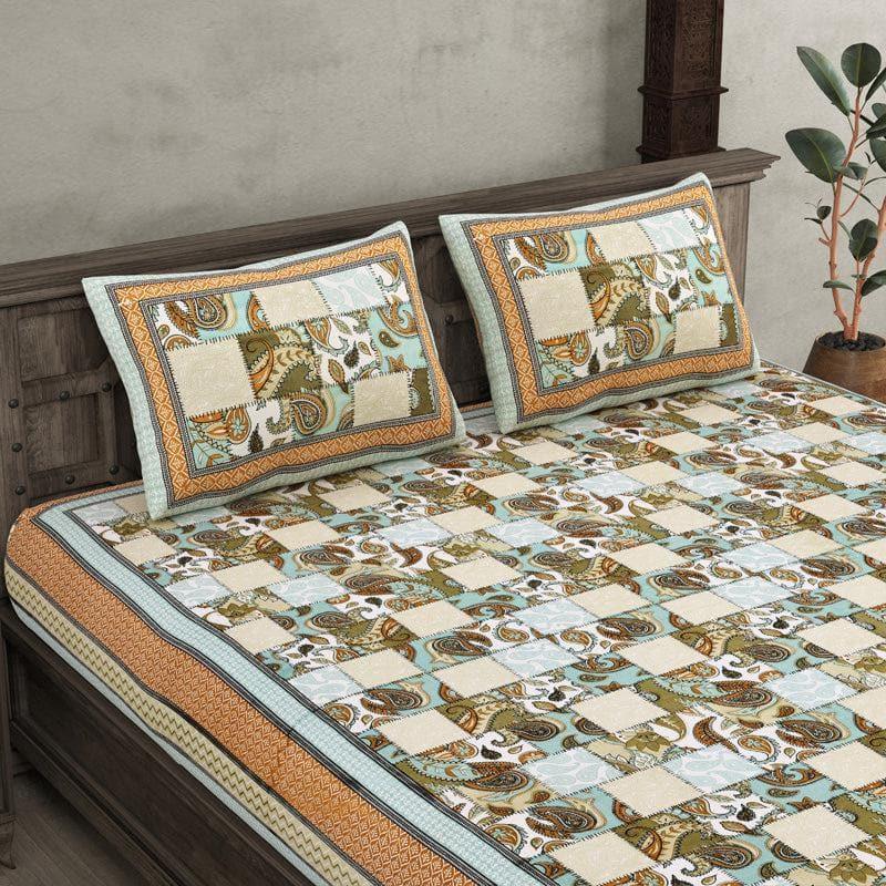 Buy Abhiruchi Ethnic Bedsheet - Brown Bedsheets from Vaaree