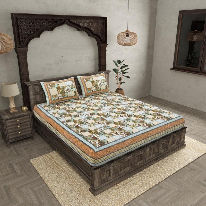 Buy Abhiruchi Ethnic Bedsheet - Brown Bedsheets from Vaaree