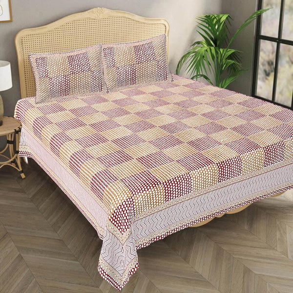 Buy Abira Checkered Bedsheet - Yellow Bedsheets from Vaaree