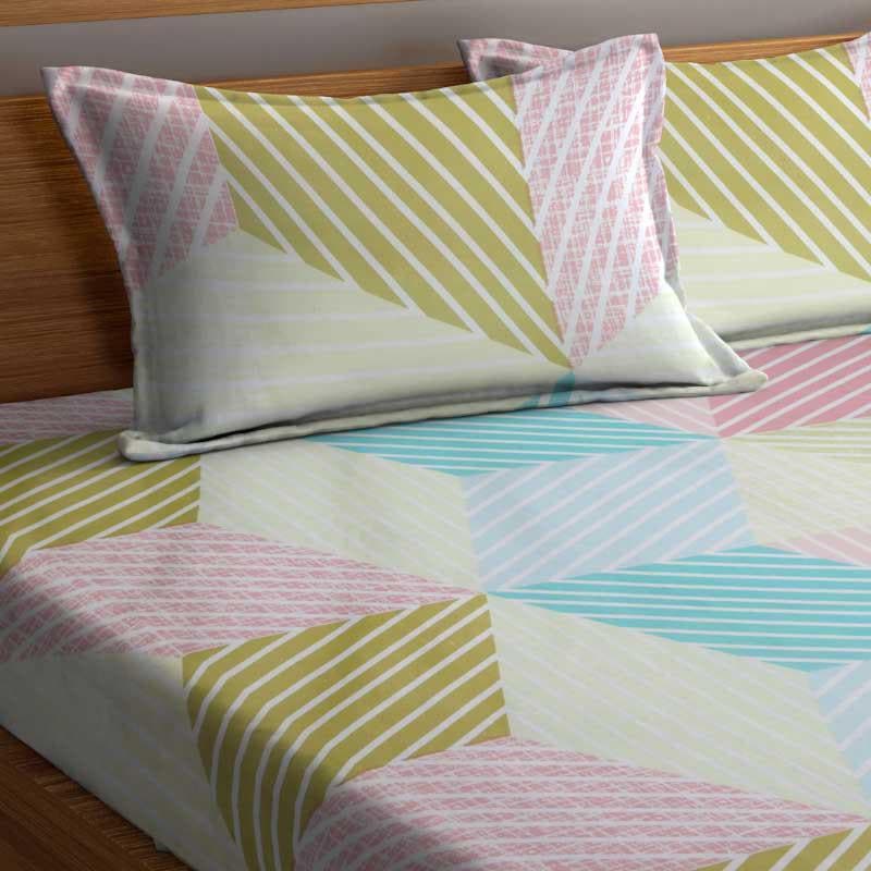 Buy Adela Geometric Bedsheet Bedsheets from Vaaree