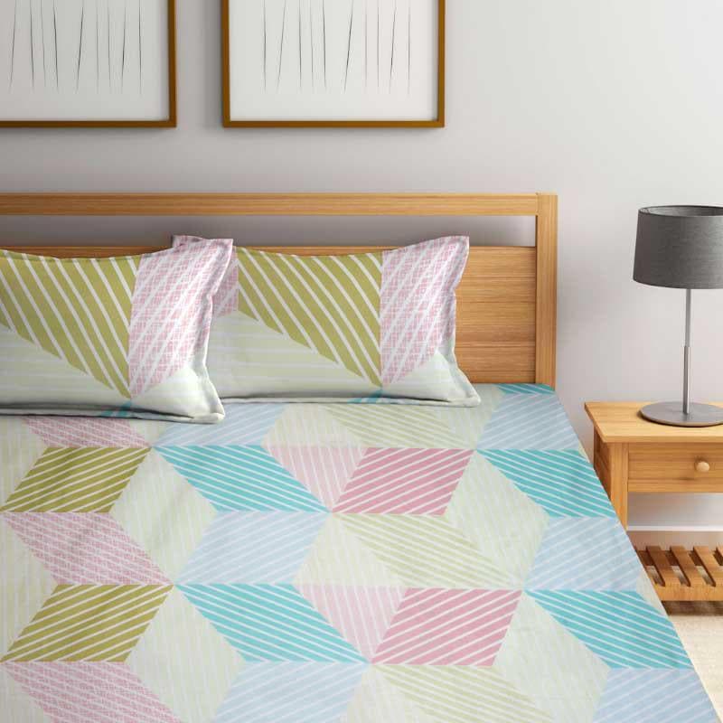 Buy Adela Geometric Bedsheet Bedsheets from Vaaree