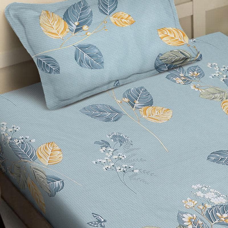 Buy Agira Printed Bedsheet - Blue Bedsheets from Vaaree