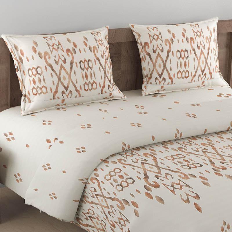 Buy Akshit Ethnic Bedsheet - Beige Bedsheets from Vaaree