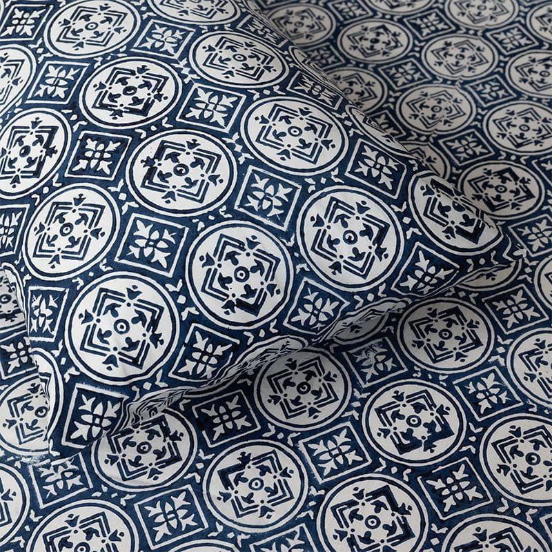 Buy Alora Ethnic Printed Bedsheet - Blue Bedsheets from Vaaree