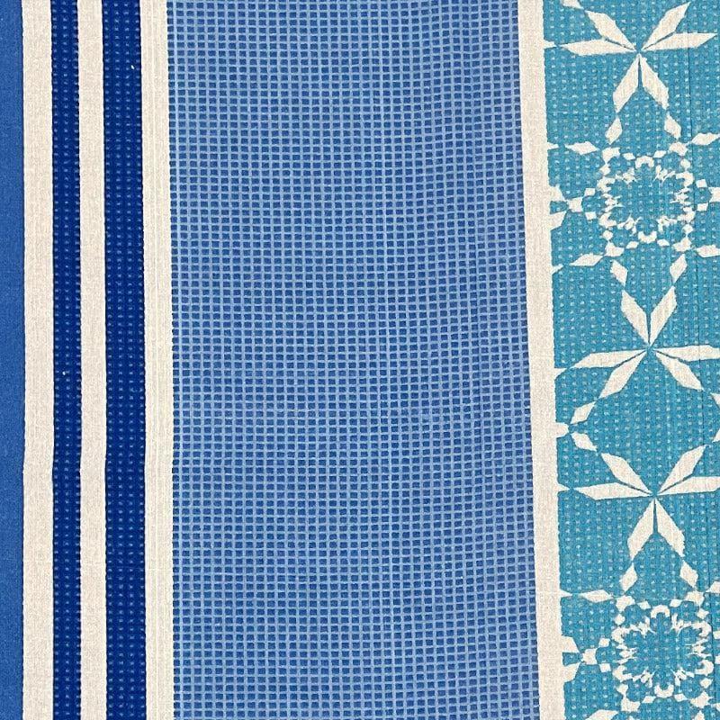 Bedsheets - Amaresse Striped Bedsheet - Blue