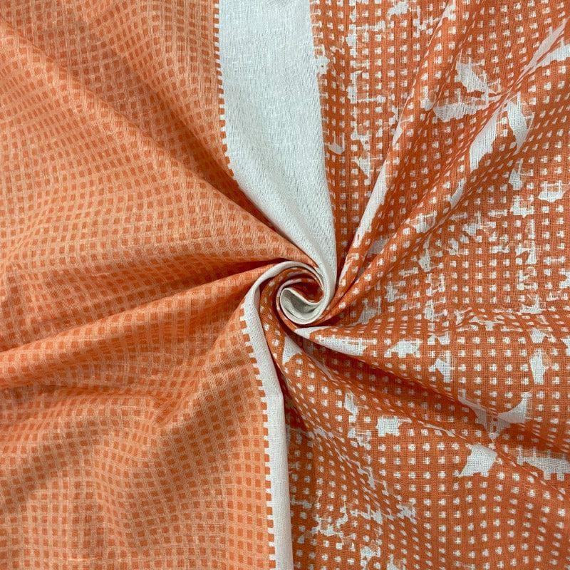 Bedsheets - Amaresse Striped Bedsheet - Rust