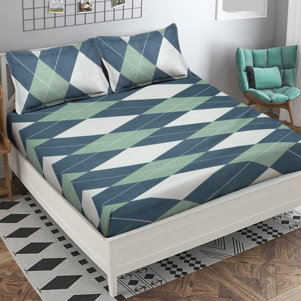 Bedsheets - Anahi Grid Bedsheet