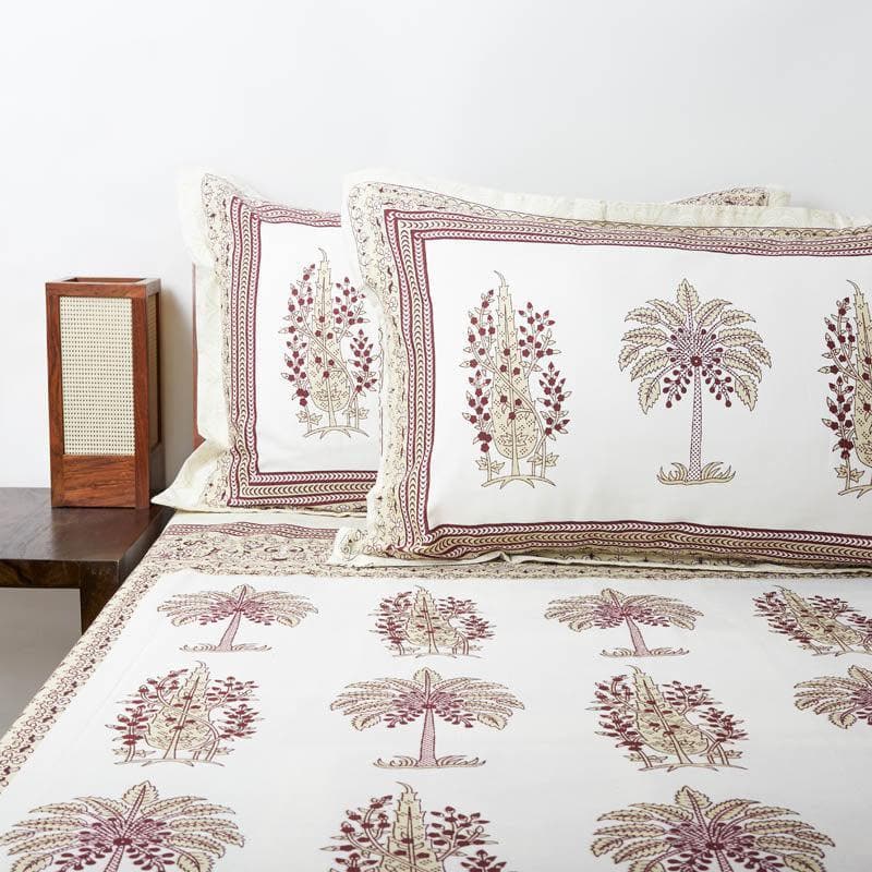 Buy Anokhi Printed Bedsheet - Yellow Bedsheets from Vaaree