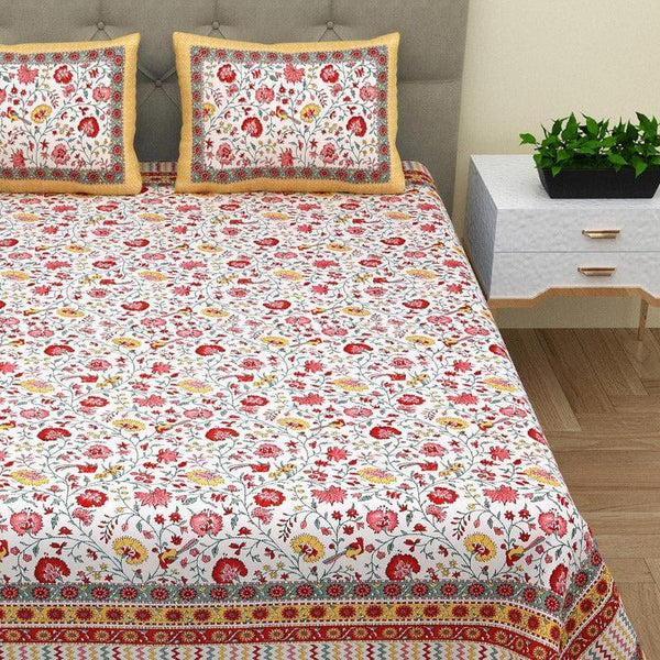 Buy Apti Floral Bedsheet Bedsheets from Vaaree