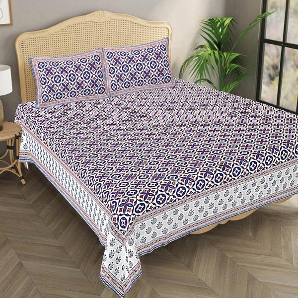 Buy Apurva Avni Bedsheet - Violet Bedsheets from Vaaree