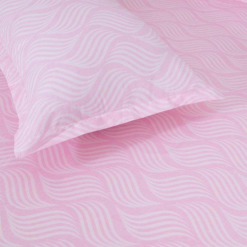 Bedsheets - Archit Wavy Bedsheet - Pink