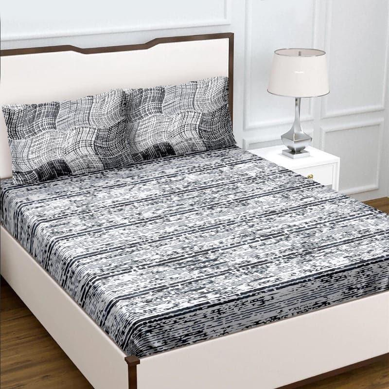 Buy Arminta Gara Bedsheet - Grey Bedsheets from Vaaree