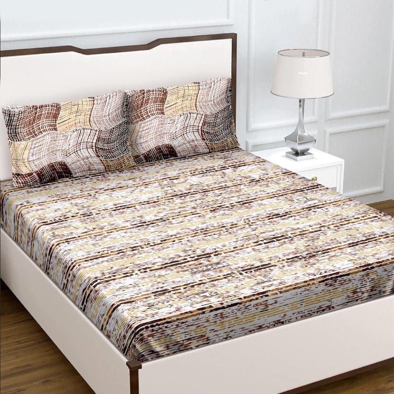 Buy Armita Gara Bedsheet - Brown Bedsheets from Vaaree