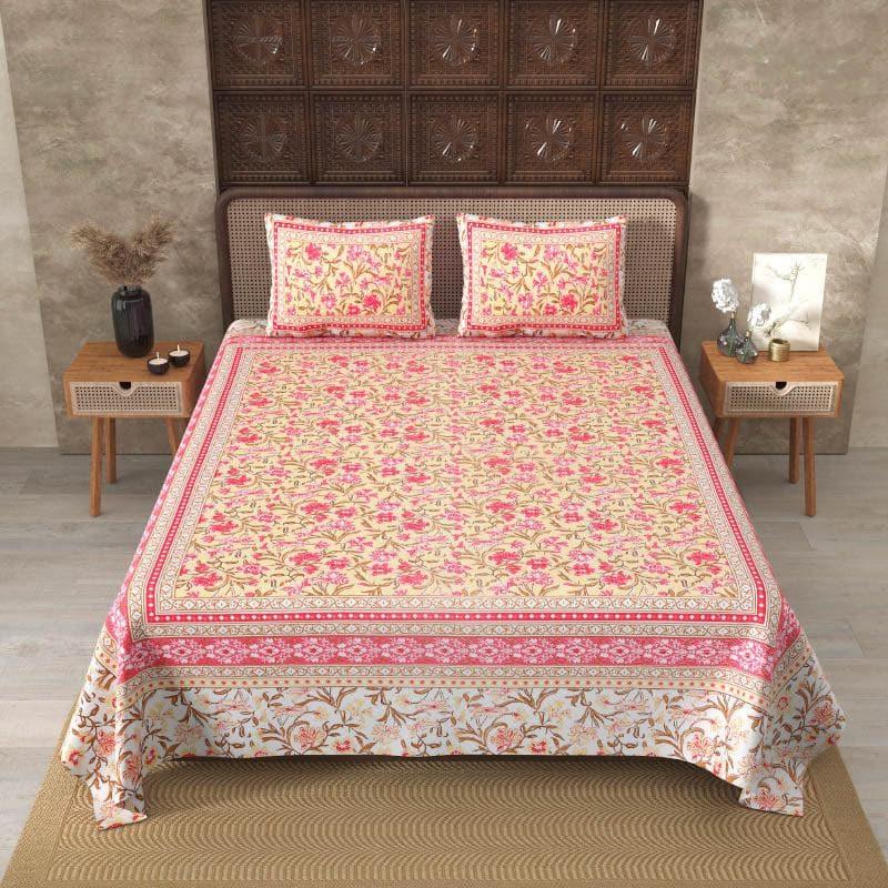 Buy Arohi Floral bedsheet Bedsheets from Vaaree