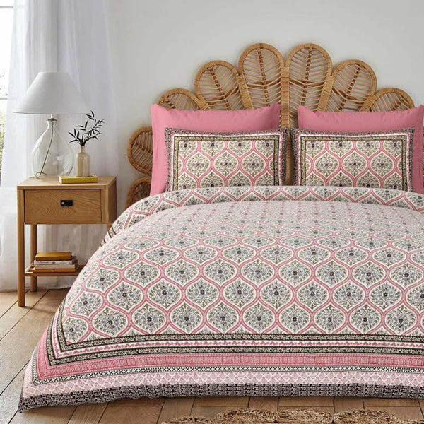 Buy Arsha Floral Bedsheet - Pink Bedsheets from Vaaree