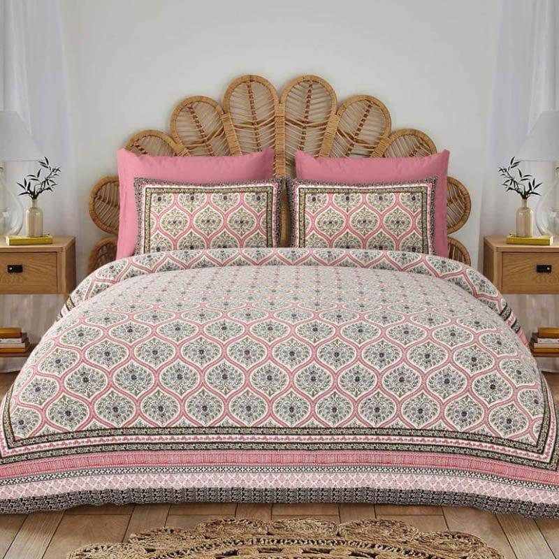 Buy Arsha Floral Bedsheet - Pink Bedsheets from Vaaree