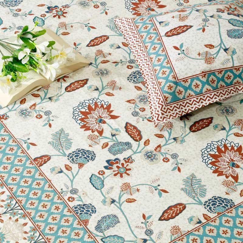 Buy Artful Origins Floral Bedsheet Bedsheets from Vaaree