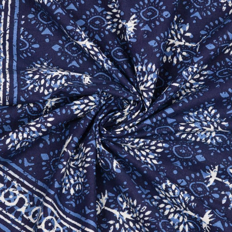 Buy Arushi Printed Bedsheet - Blue Bedsheets from Vaaree